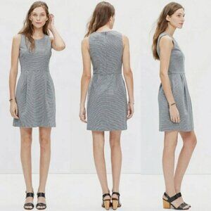 Madewell Verse Dress Ponte Fit And Flare Grey Gray Sleeveless Size S